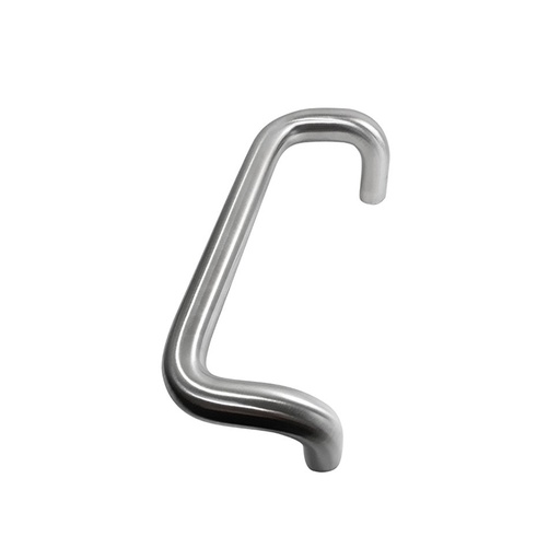 1” DIAMETER - OFFSET PULL HANDLE SINGLE-SIDED - POLISHED STAINLESS STEEL MOD. W8190HD
