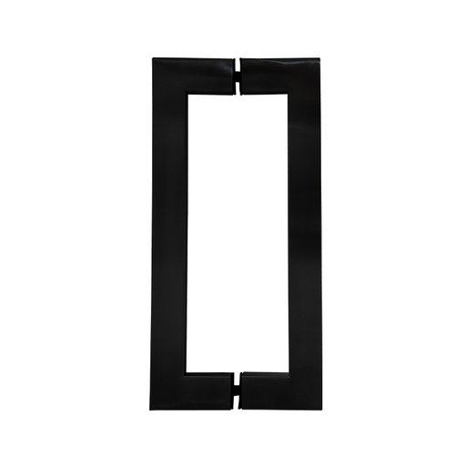 [CHCP004-800N] 1-1/4” × 1-1/2” RECTANGULAR PULL HANDLE BACK-TO-BACK - BLACK FINISH - 304 STAINLESS STEEL - MOD. CHCP004