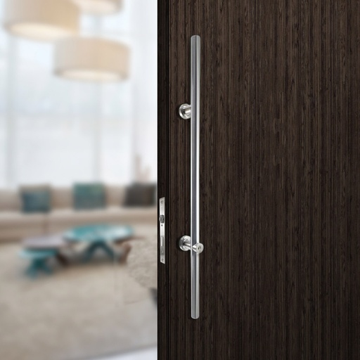 [CHCP203-500] 1-3/8” DIAMETER - LOCKING LADDER PULL HANDLE BACK-TO-BACK - SATIN STAINLESS STEEL - 19-3/4&quot; MOD. CHCP203-500