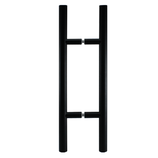 1-1/4” DIAMETER - LADDER PULL HANDLE BACK-TO-BACK - BLACK FINISH - 304 STAINLESS STEEL - MOD. L20