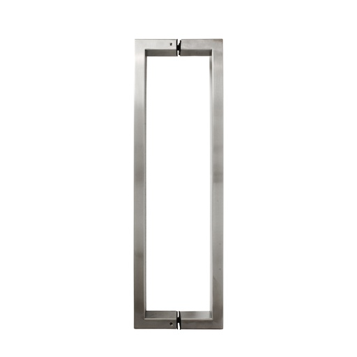 1-5/8&quot; × 3/4&quot; RECTANGULAR PULL HANDLE BACK-TO-BACK - SATIN FINISH - 304 STAINLESS STEEL - MOD. CHCP011