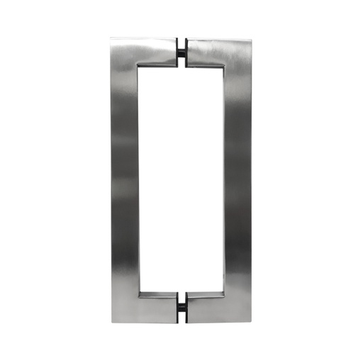 5/8&quot; × 1-1/4&quot; SQUARE PULL HANDLE BACK-TO-BACK - SATIN FINISH - 304 STAINLESS STEEL - MOD. CHCP005