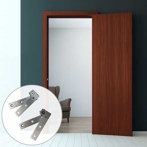 [DPVG-008] Offset Pivot Hinge Set - Stainless Steel - Max. 22 lbs - Model DPVG-008