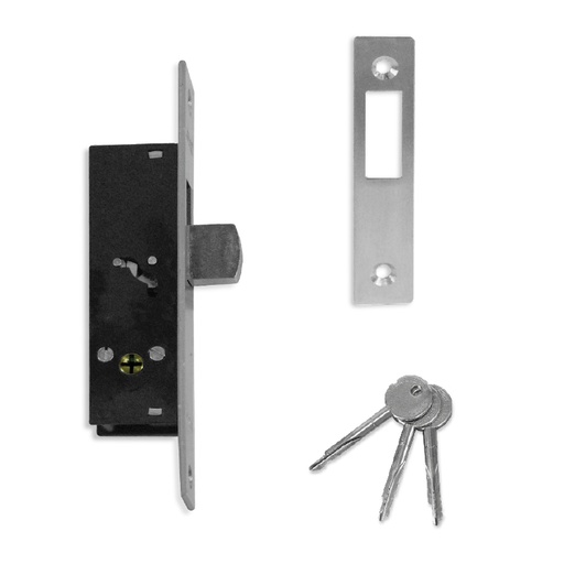 [1684CD] LOW PROFILE MORTISE LOCK - 304 STAINLESS STEEL MOD.1684CD