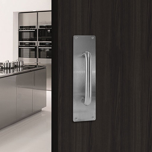 [PJ107300SS] PUSH AND PULL PLATE (11-13/16&quot;×3&quot;) - 304 STAINLESS STEEL - MOD. PJ107300SS
