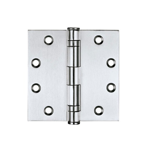 [CMJ030UL] GRADE 2 - MORTISE HINGE STAINLESS STEEL FIRE RATED - 4.5&quot; x 4.5” x 1/8&quot; - (2 BALL BEARINGS) - MOD. CMJ030UL