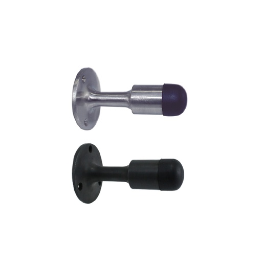 HEAVY DUTY WALL-MOUNT DOOR STOP - SOLID BRASS MOD. 6112