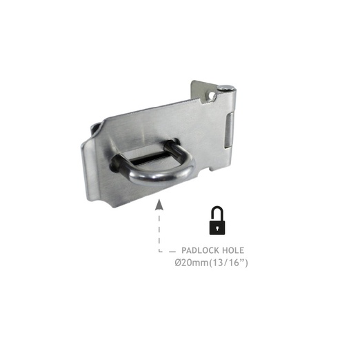 SAFETY HASP - STAINLESS STEEL 304 MOD. CMHK00 