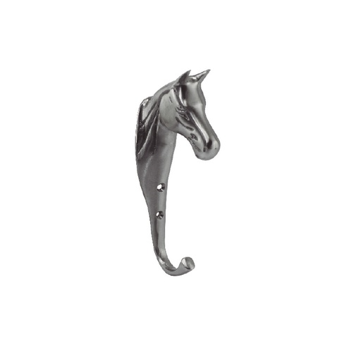 [6702NS] HORSE COAT HOOK - BRASS MOD. 67