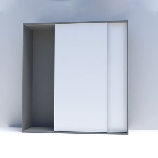 [JCSS01SET] CLOSET DOOR SLIDING SYSTEM WITH CONCEALED SOFT STOP 110 LBS MOD. JCSS01SET