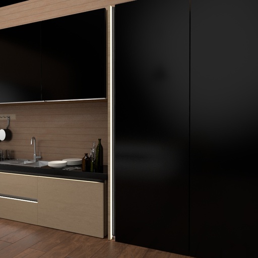 GOLA LED RECESSED VERTICAL SINGLE GRIP PROFILE MOD. LAGO010