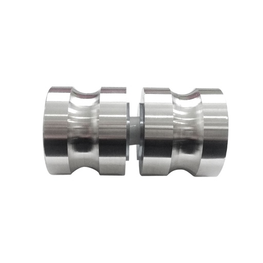 1-3/16&quot; RIGGED BACK-TO-BACK SHOWER DOOR KNOB-STAINLESS STEEL MOD. TH-0213