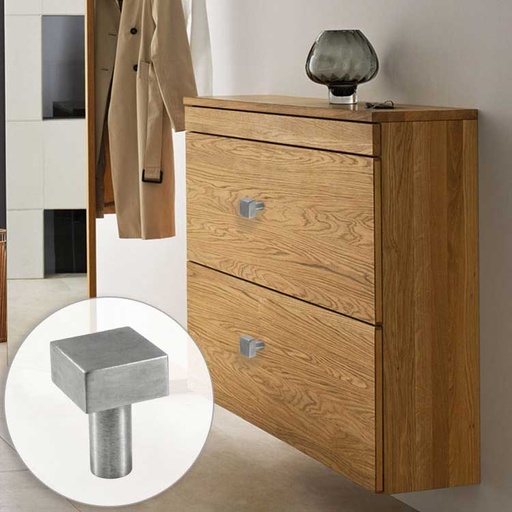 CABINET KNOB - STAINLESS STEEL MOD. WFH339 (13/16&quot;, 15/16&quot;)