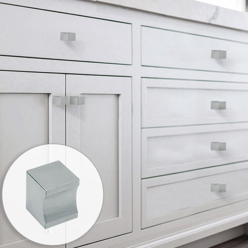 CABINET KNOB - 304 STAINLESS STEEL MOD. W116 (9/16&quot;, 13/16&quot;, 1&quot;, 1-3/16&quot;)