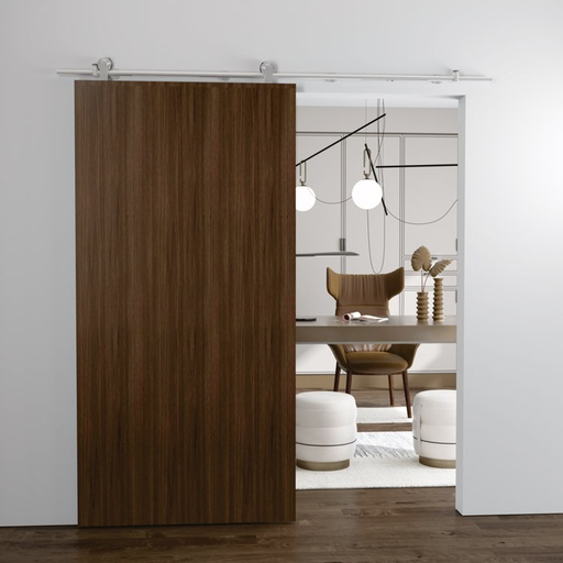 [CY-SOFTS06] BARN DOOR HARDWARE KIT WITH SOFT STOP SYSTEM - 176 LBS - MOD. CY-SOFTS06