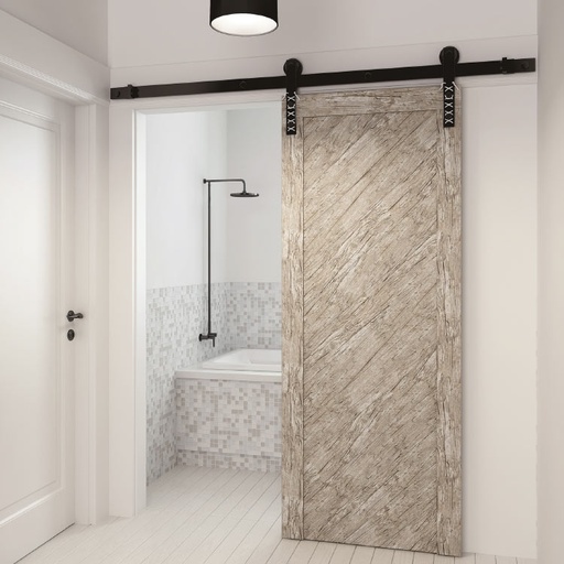 [CY-DT01D] “LACED” SERIES - BARN DOOR HARDWARE KIT - 176 LBS - MOD. CY-DT01D