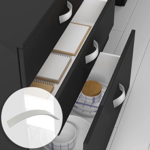 FINLANDIA CABINET HANDLE - ALUMINUM MOD. EM008
