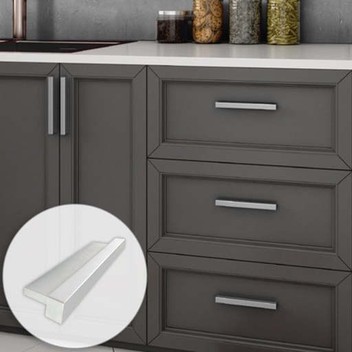 ITALIA CABINET HANDLE - ALUMINUM MOD. EM081