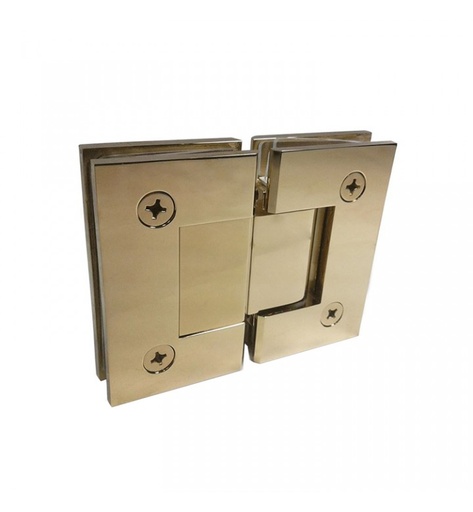 180° GLASS-TO-GLASS HINGE - SOLID BRASS - MOD. VTR-103