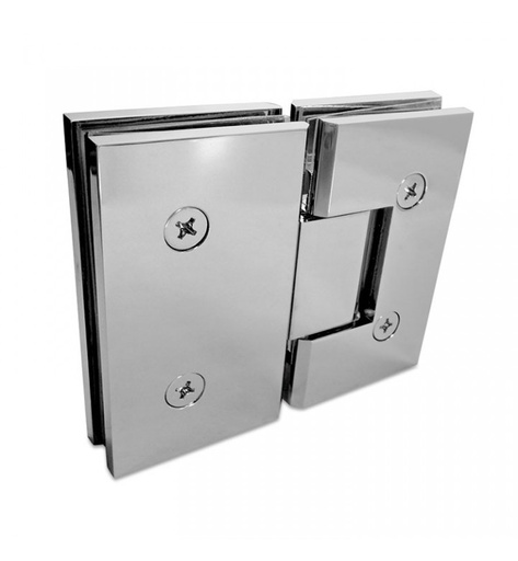 180° GLASS-TO-GLASS HINGE - SOLID BRASS - MOD. VTR-133