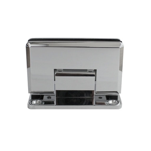 [VTR-139CP] 90° WALL MOUNT FULL BACK PLATE HINGE BEVELED EDGE - SOLID BRASS MOD. VTR-139CP