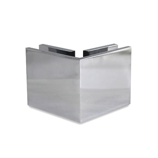 90º STANDARD GLASS-TO-GLASS CLAMP - SOLID BRASS MOD. VTR-872A