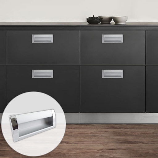 POLONIA FLUSH PULL HANDLE - ALUMINUM MOD.EM034