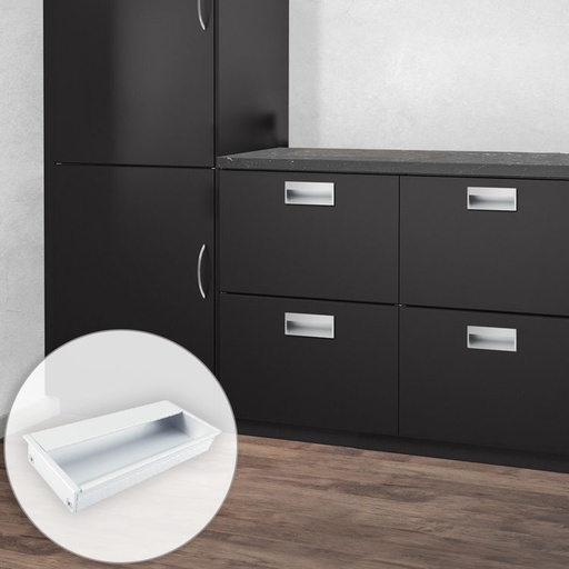 UCRANIA FLUSH PULL HANDLE - ALUMINUM MOD.EM134
