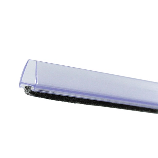 [VTR-21510T] BOTTOM RAIL WITH INSERT SLOT - POLYCARBONATE MOD. VTR-21510T