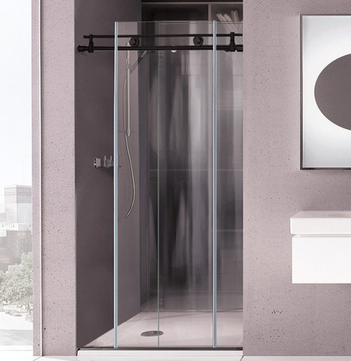 SHOWER DOOR SLIDING KIT 102 - STAINLESS STEEL - 88 Lbs - MOD. CY-102