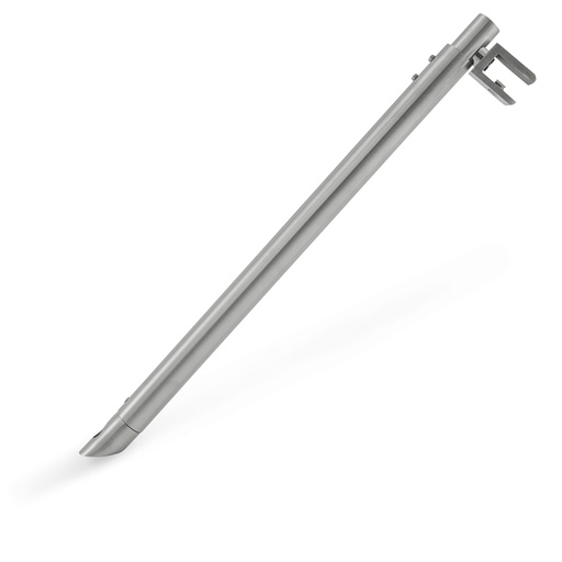 [HDB-2013] 45° WALL MOUNT BAR FOR 3/8”-1/2” GLASS - STAINLESS STEEL MOD. HDB-2013