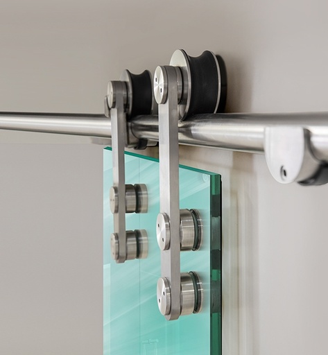 [SDF-008] &quot;MIAMI 1&quot; ROUND BARN DOOR SYSTEM - 176 LBS MOD.SDF-008