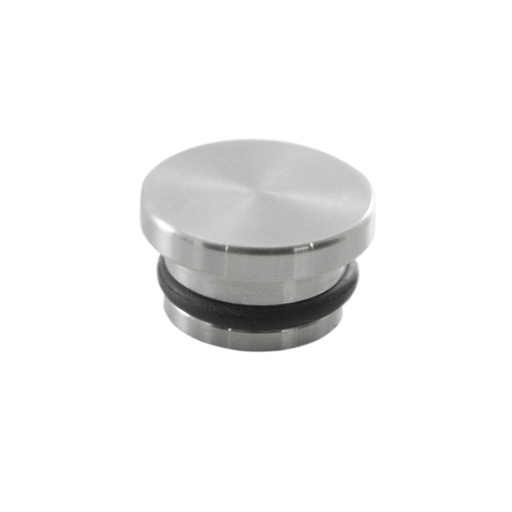 [TJ2520SS] FLAT END CAP FOR 1&quot; ROUND TUBE - STAINLESS STEEL MOD.TJ2520SS