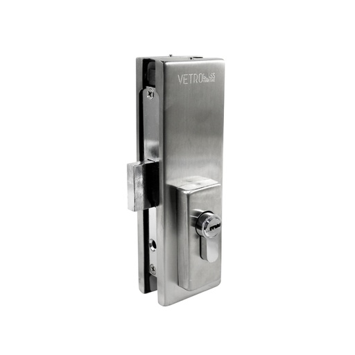 [PF-1009] EUROPEAN PATCH DOOR LOCK WITH BOLT - STAINLESS STEEL MOD. PF-1009