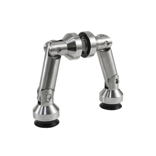 [CY-626B] GLASS TO GLASS SWIVEL FITTING CONNECTOR - STAINLESS STEEL MOD.CY-626B