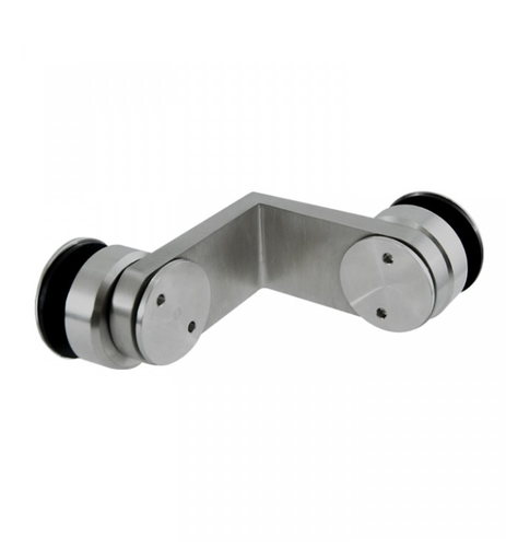 [CY-0029SS] 90° GLASS TO GLASS CONNECTOR - STAINLESS STEEL MOD. CY-0029SS