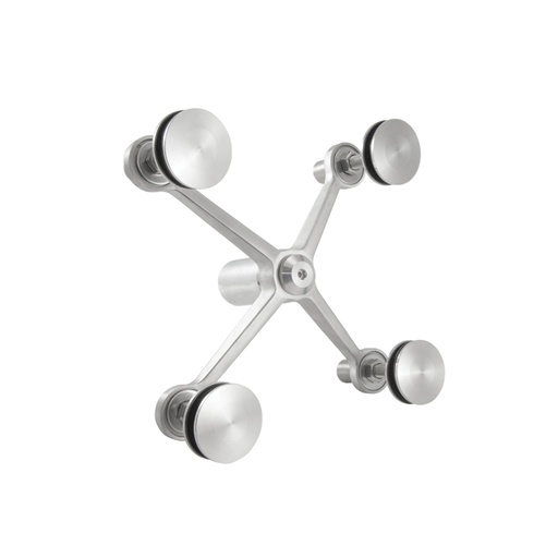 [SP-005] 4-WAY GLASS SPIDER FITTING - STAINLESS STEEL MOD.SP-005