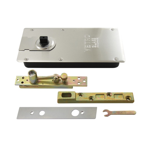 [VS-0008] FLOOR MOUNTED DOOR CLOSER - CAPACITY: 198 LBS - STAINLESS STEEL MOD. VS-0008