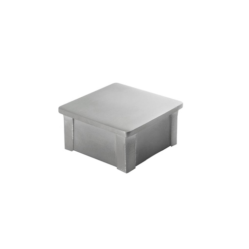 [CY-320] SQUARE TOP POST FLAT CAP - 304 STAINLESS STEEL  MOD.CY-320