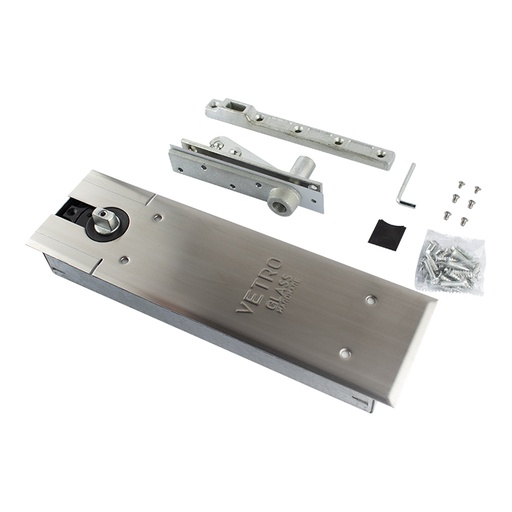 [VS-BTS80] FLOOR MOUNTED DOOR CLOSER - CAPACITY: 660 LBS - STAINLESS STEEL MOD. VS-BTS80
