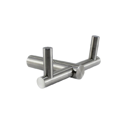 [BA38303] DOUBLE COAT HOOK -  STAINLESS STEEL 304 MOD.BA38303