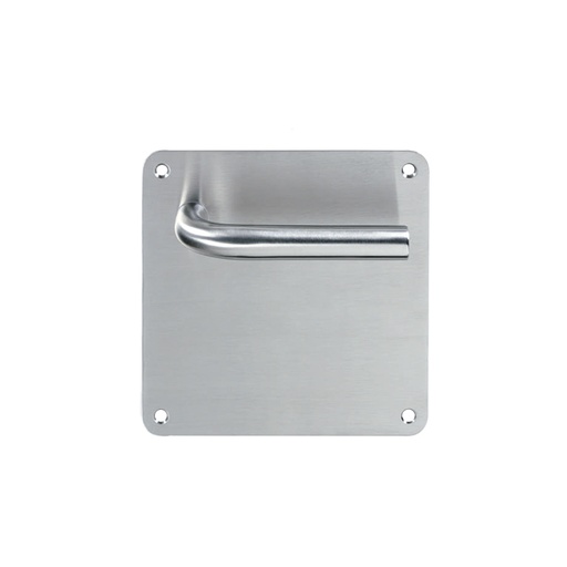 [816-19] LEVER HANDLE WITH SQUARE PLATE - STAINLESS STEEL MOD.816-19
