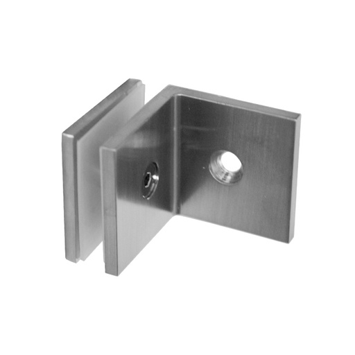 [VS-223INOX] WALL TO GLASS CONNECTOR 90 DEGREE SINGLED SIDE 1-3/4”(45mm) MOD.VS-223