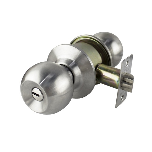 HIGH SEGURITY DOOR KNOB COMBO LOCK - STAINLESS STEEL MOD.281