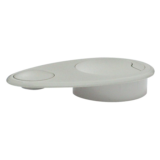 [012-03-60] GRAY OVAL CABLE GROMMET MOD.012-03-60