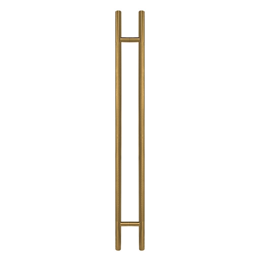 [L2239X50LS-SET] 50&quot; KNURLED LADDER PULL HANDLE - BACK-TO-BACK - SATIN BRASS FINISH - 304 STAINLESS STEEL - MOD. L22