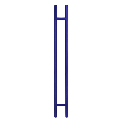 [L2239X50BL-SET] 50&quot; KNURLED LADDER PULL HANDLE - BACK-TO-BACK - BLUE FINISH - 304 STAINLESS STEEL - MOD. L22