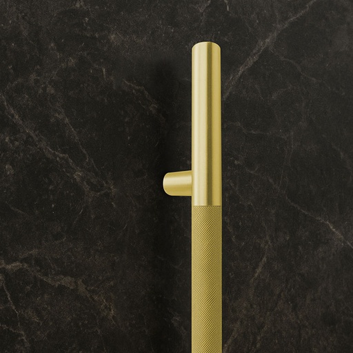 [L2212X24LS-SET] KNUTTED HANDLE 12" x 24" (305 x 610mm) SATIN BRASS SET - MOD. L22